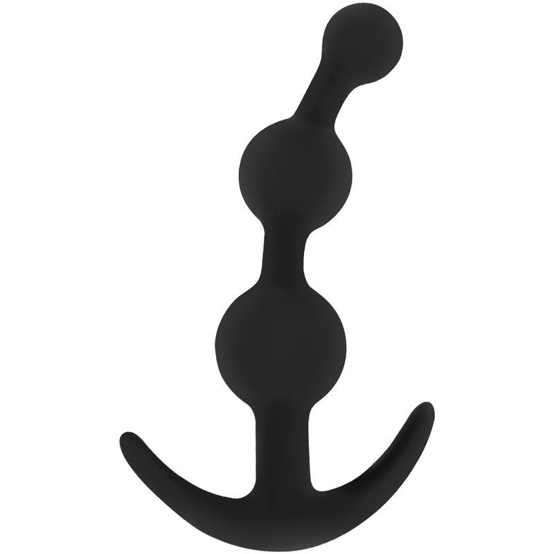 Kaareva Silikonen Anaalitappi 12,5 CM. Kuva edestä.