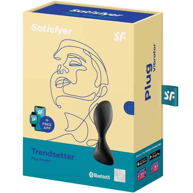Satisfyer - Trendsetter + app tuotepakkaus musta