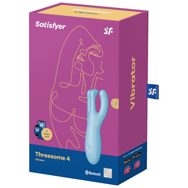 Satisfyer Threesome 4 tuotepakkaus sininen