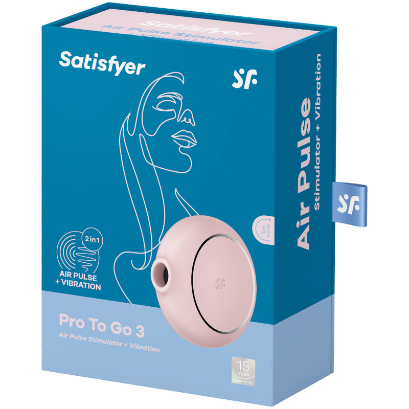 Satisfyer - Pro To Go 3 klitoriskiihotin plus vibraattori
