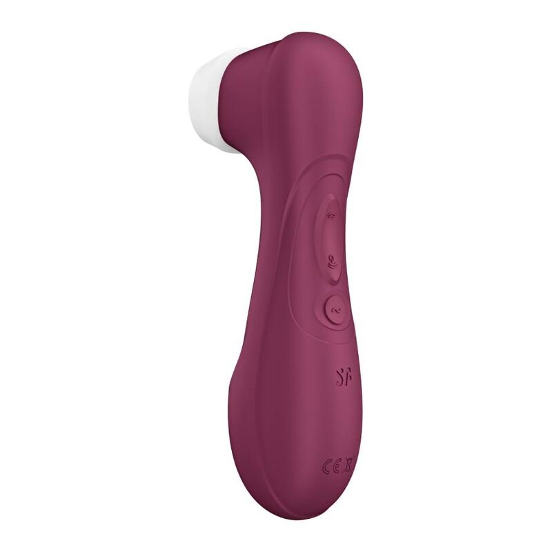 Satisfyer - Pro 2 Generation 3 + App viininpunainen napit takana