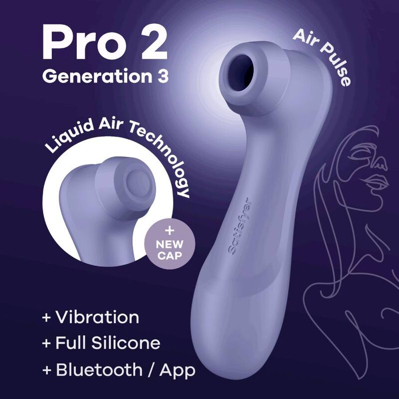 Satisfyer - Pro 2 Generation 3 + App Tuotekuva liila