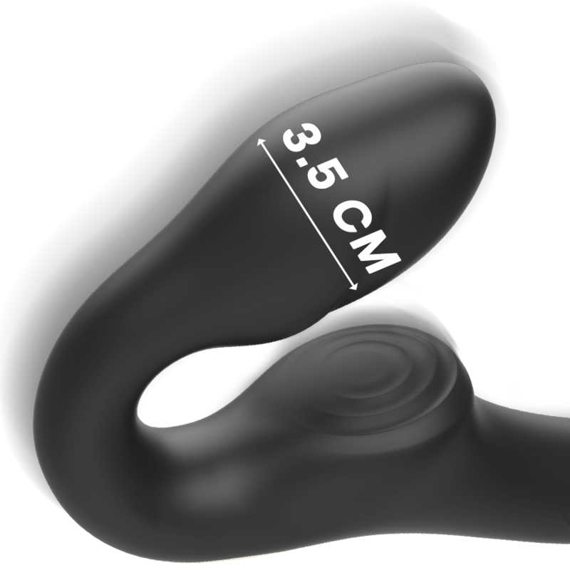 Strapless-vibraattori paksuus.