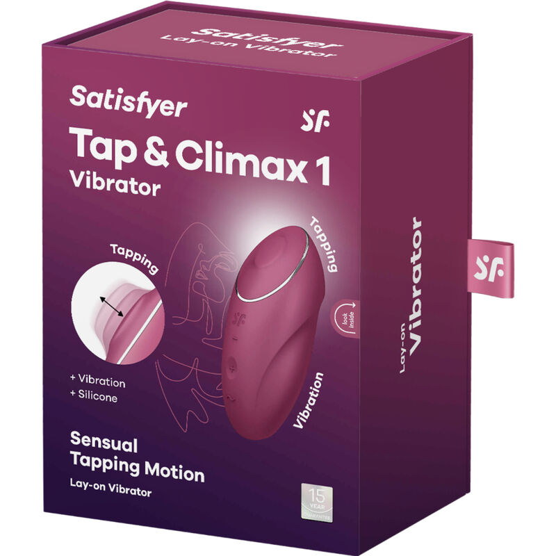 Satisfyer - Tap & Climax pakkauksen kuva punainen