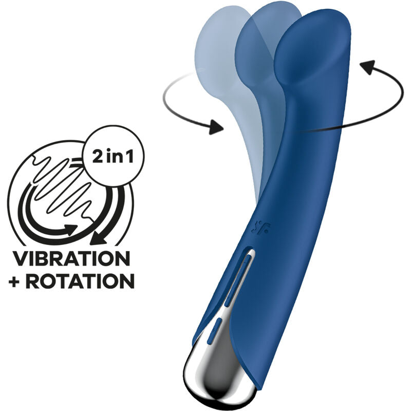 Satisfyer - Spinning G-Spot 1 vibraattori esittely kuva sininen