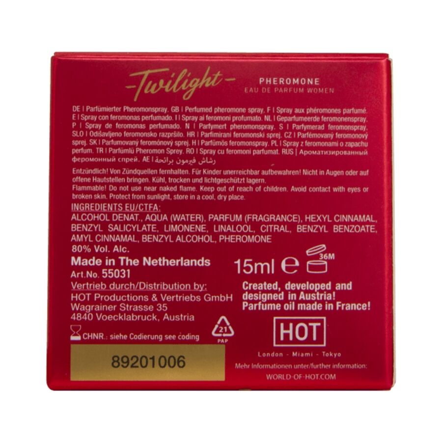 HOT - TWILIGHT PHEROMONE PARFUM WOMEN 15 ML