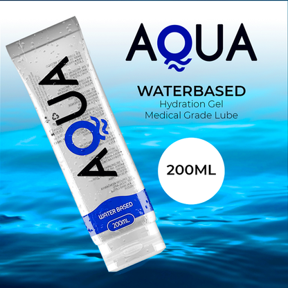 AQUA - Vesipohjainen liukuvoide 200 ML mainoskuva ja tuotteen koko