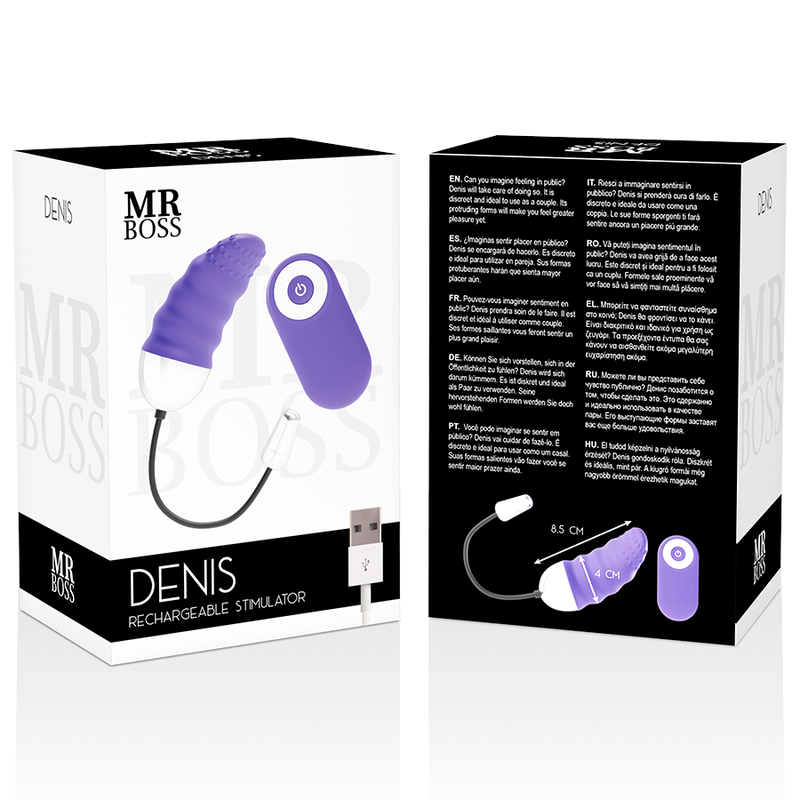 MR BOSS Denis – Kauko-ohjattava Vibraattorimuna 7,5 cm