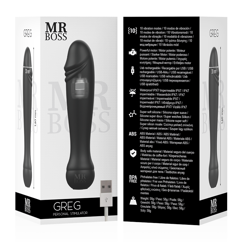 MR BOSS Greg – Kompakti Tehokas Vibraattori 14 cm