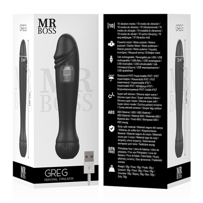 MR BOSS Greg – Kompakti Tehokas Vibraattori 14 cm