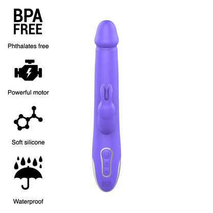 MR BOSS Arturo – Rabbit Värähtelevä & Pyörivä Dildo Kauko-ohjauksella 24 cm