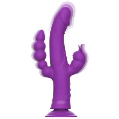 Casanova Triple Pleasure Rabbit Värähtelijä Violetti – G-piste & Klitoris