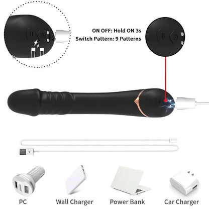 Silikoninen dildo vibraattorin USB- latauskaapeli.