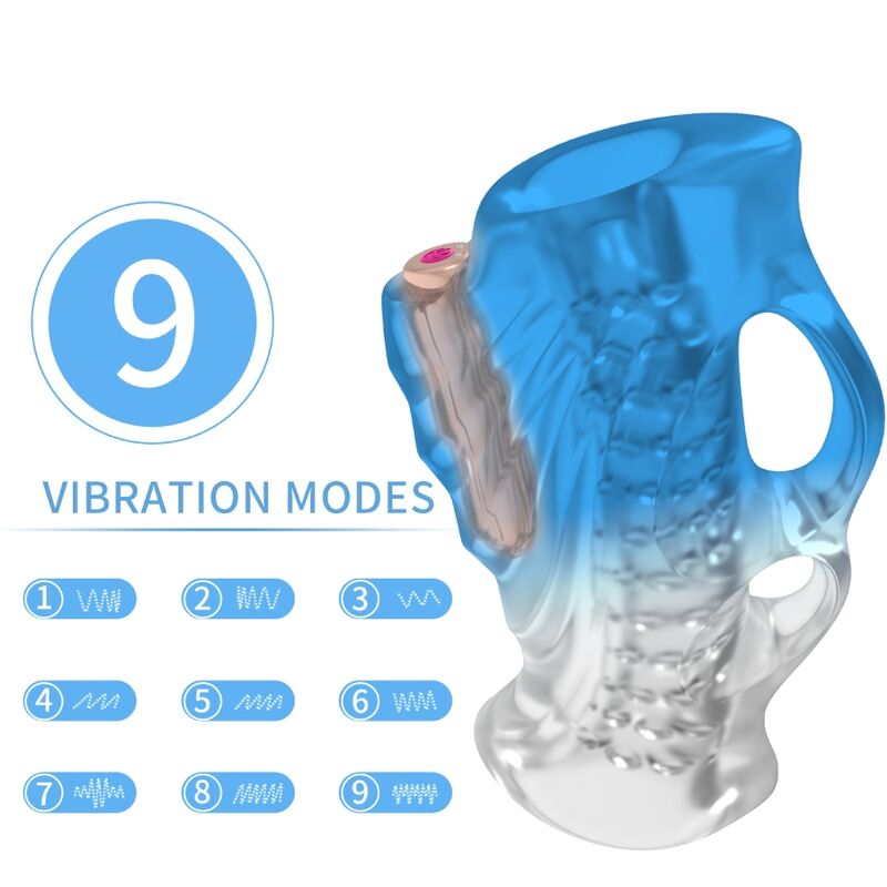 Vibro-Sormimasturbaattori  9 Värinää asetusta.