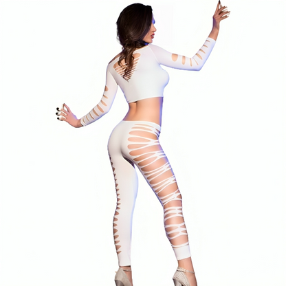 CHILIROSE - CR 3654 TOP & LEGGINS PINK S/M