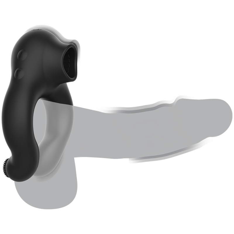 Vibraatiorengas Licking-efektillä – Pariskunnille, USB-ladattava