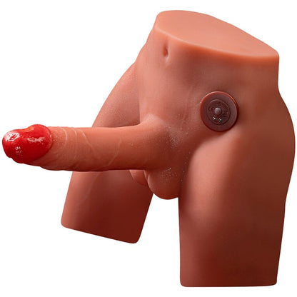 XISE - JASON REALISTIC DILDO MASTURBATOR WITH THRUSTING AND VIBRATION 17 CM