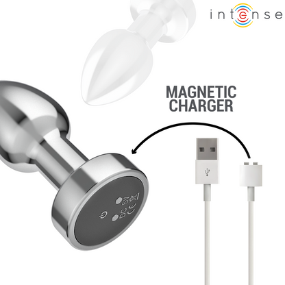INTENSE - ANAL PLUG 10 VIBRATIONS METAL WITH REMOTE CONTROL S