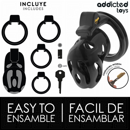ADDICTED TOYS LOCKED - SEALED CRYPT PENIS CAGE 8 CM