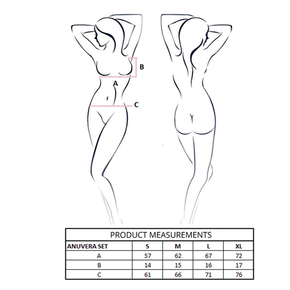 PASSION - ANUVERA BRA + THONG SET FIRE BRICK S/M