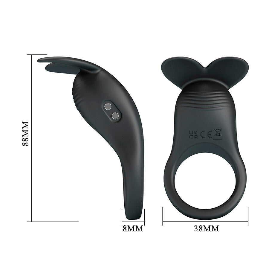 PRETTY LOVE - CARLTON PENIS RING WITH CLITORAL STIMULATOR