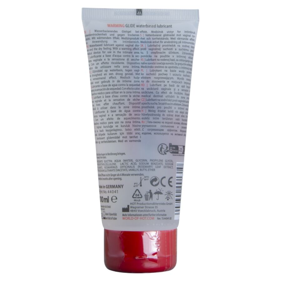 HOT - WARMING GLIDE LIQUID PLEASURE WATERBASED LUBRICANT 100 ML