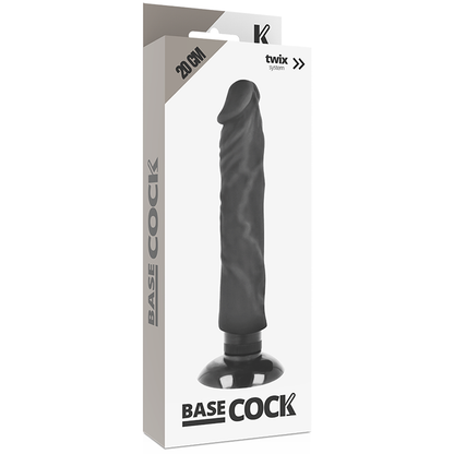 BASECOCK Värisevä Realistinen Dildo 20 cm – Imukuppi & Penisvaippa