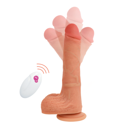 CYBER SILICOCK Mr Rick – Realistinen Liikkuva Dildo Kauko-ohjauksella 20,9 cm Ø 4 cm